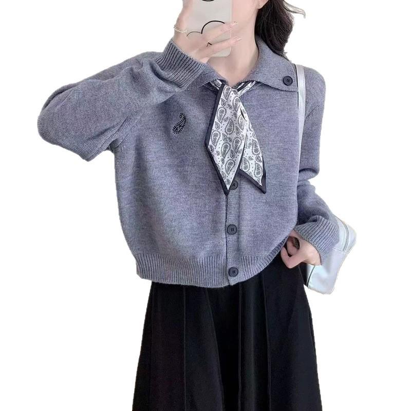 Women's Soft Fluffy Solid Color Knit Cardigan - 2025 Korean Lazy Style Sweater