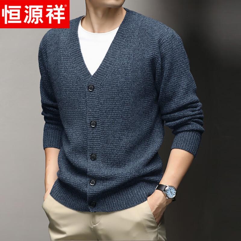 

Men s Thickened 100% Pure Wool V-Neck Cardigan