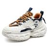 Trendy sports shoes spring and autumn new thick-soled heightening dad shoes men's contrasting colors fashionable casual running men's shoes