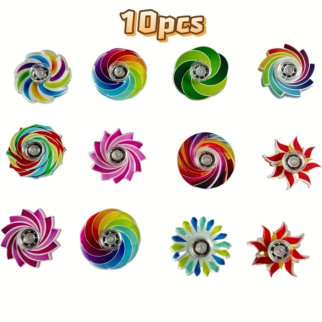 10/20/30pcs Acrylic Fidget Spinners for Stress Relief Multi Color Sensory Toys,Perfect for Christmas Gifts,Kids Party Favors Classroom Office Fun