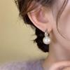 Gold Temperament Earrings: Elegant, Simple Design with Titanium Alloy Backs
