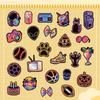 50 Bow Graffiti Stickers Ins Style Children's Cute Hand Account Stickers Water Cup Mobile Phone Waterproof Creative Stickers