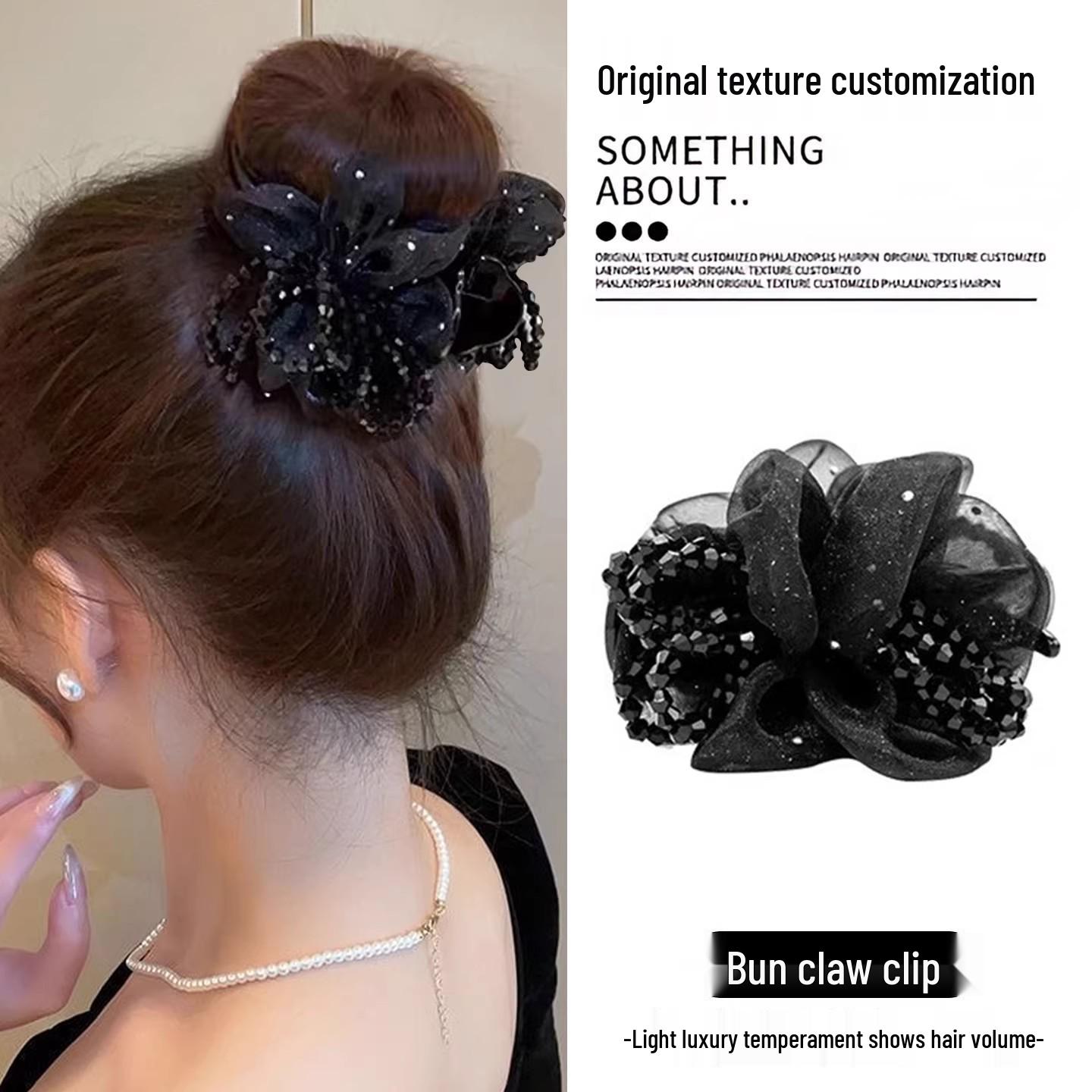 Parisian Princess Louise Bun Claw Hair Clip - Elegant Women s Updo Hairpin Accessory