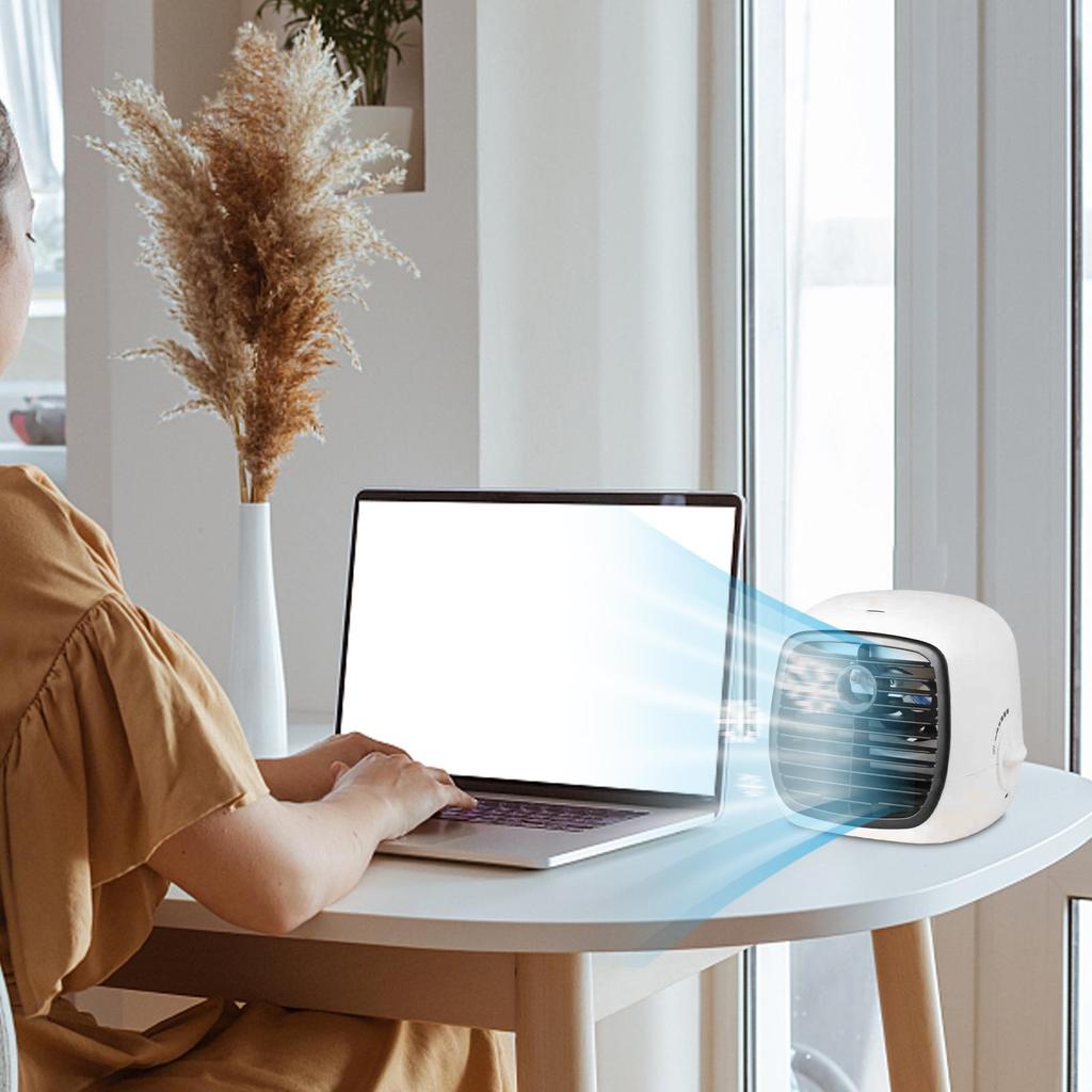 Portable Air Conditioners Desk Evaporative Humidifier Multifunctional USB Quiet Cooling Device For Tent Desk School Garden Beach