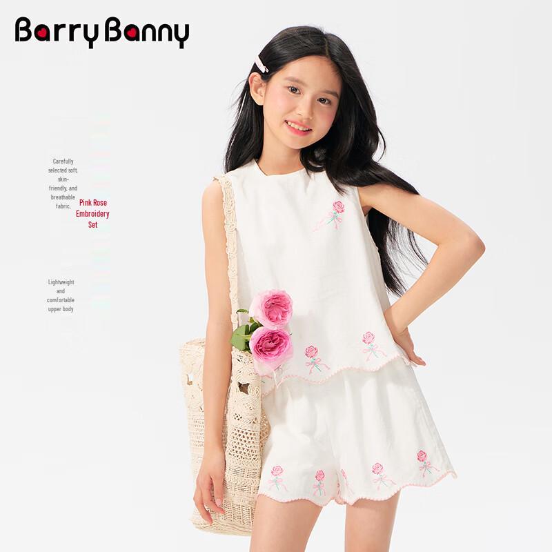 BARRY BANNY Ärmelloses T-Shirt mit Rosenprint für Mädchen