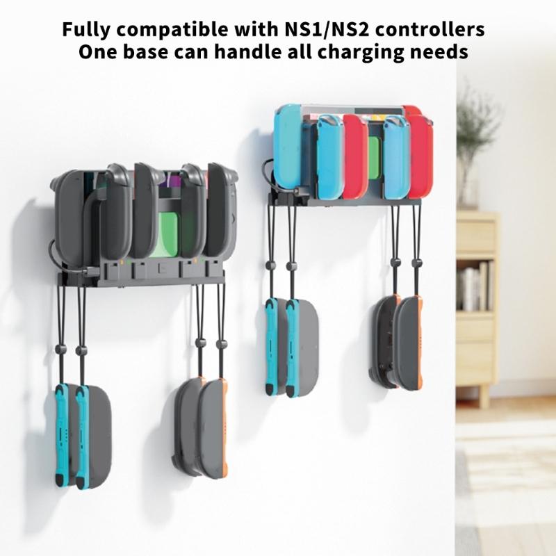 Practical Video Game Unit 2 Docking Station with Wall Arrange Design & Simultaneous Charging Easy To Use for Consoles