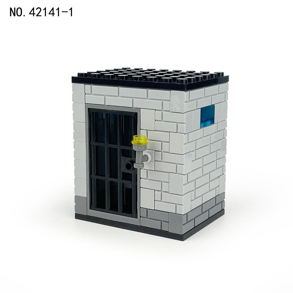 Four 42141 Prison Standard Single Room Children'S Assembly Small Particles Building Block Toy Cell Prisoner