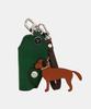MATT Benz Italian Full Grain Leather Smart Key Case (Green) K54105 Includes Dog Leash & Strap
