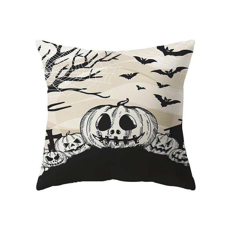 

Taie d oreiller тема Хэллоуин, Voiture, бюро, салон, канапе, питание, фонарь, украшение 40x40cm