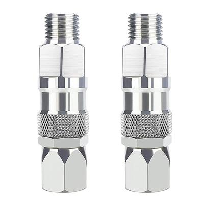 2 Pieces Sturdy Stainless Steel High Pressures Swivels Joint Connectors for Efficient Painting and Easy Handling