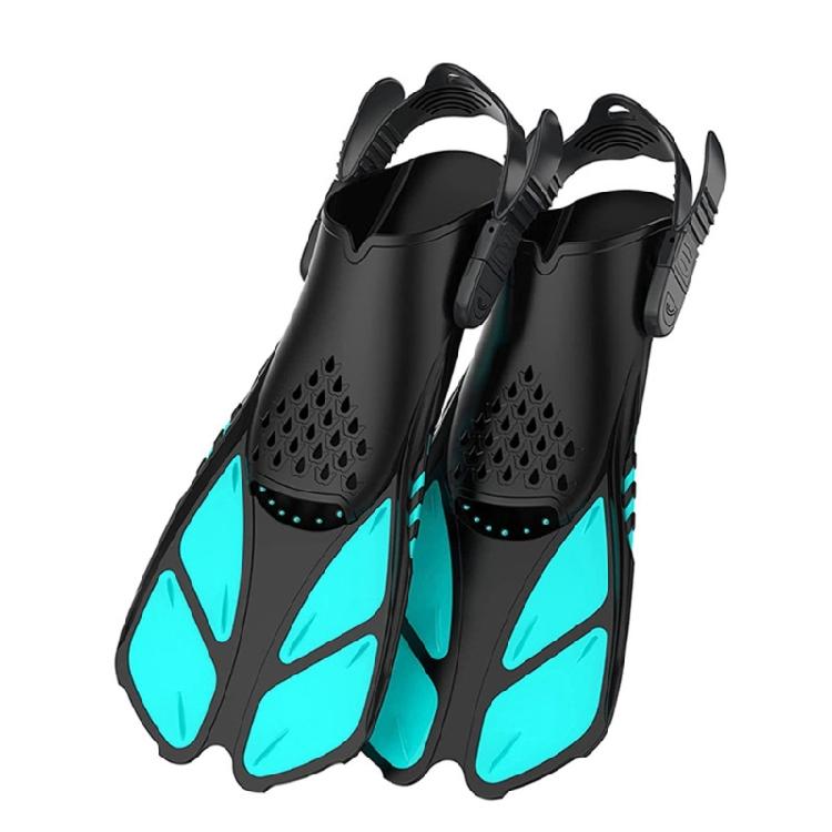 Short Snorkeling Flippers Nonslip Diving Fins Snorkeling Fins Swim Flippers for Adults Drainage Nonslip Muscle Strain