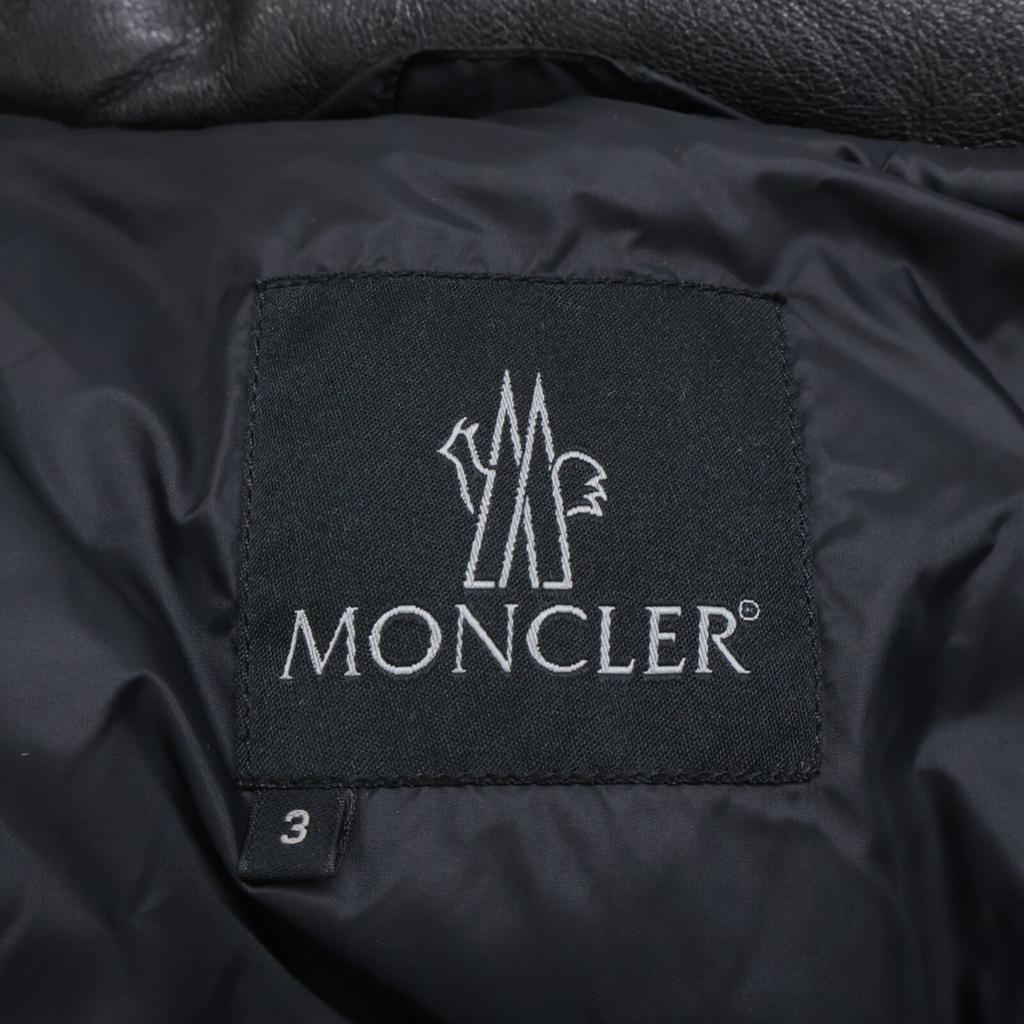 MONCLER Black Tag Sheepskin Down Jacket Jacket 3 blackUsed