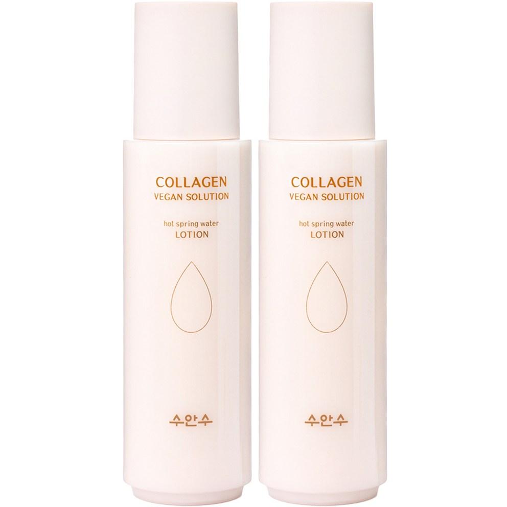 

[Enesti] SooAnSoo Collagen Vegan Solution Hot Spring Lotion, 185ml, 2-Pack
