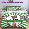 Elche CF Voetbal Patroon Beddengoed, Dekbed Set Dekbedovertrek Kussensloop Huis Verjaardagscadeau (1*dekbedovertrek+2*kussensloop, zonder vulling)