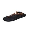 Fashion Beach Roman sandals hemp rope thick bottom Velcro flip flops new style clip toe lazy all-match