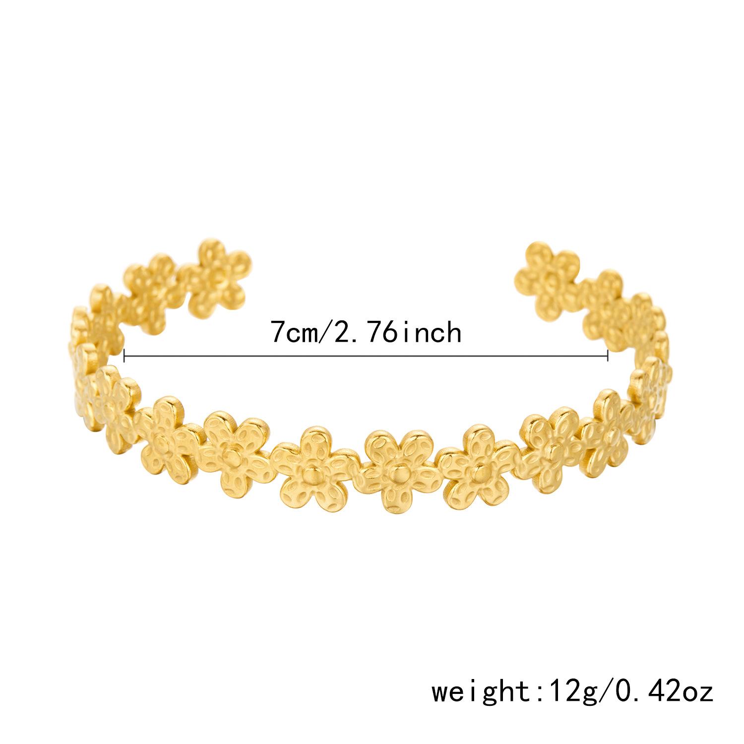 

Европейский и американский ретро геометрический неправильный узор полый браслет из нержавеющей стали хип-хоп личность тренд женский браслет