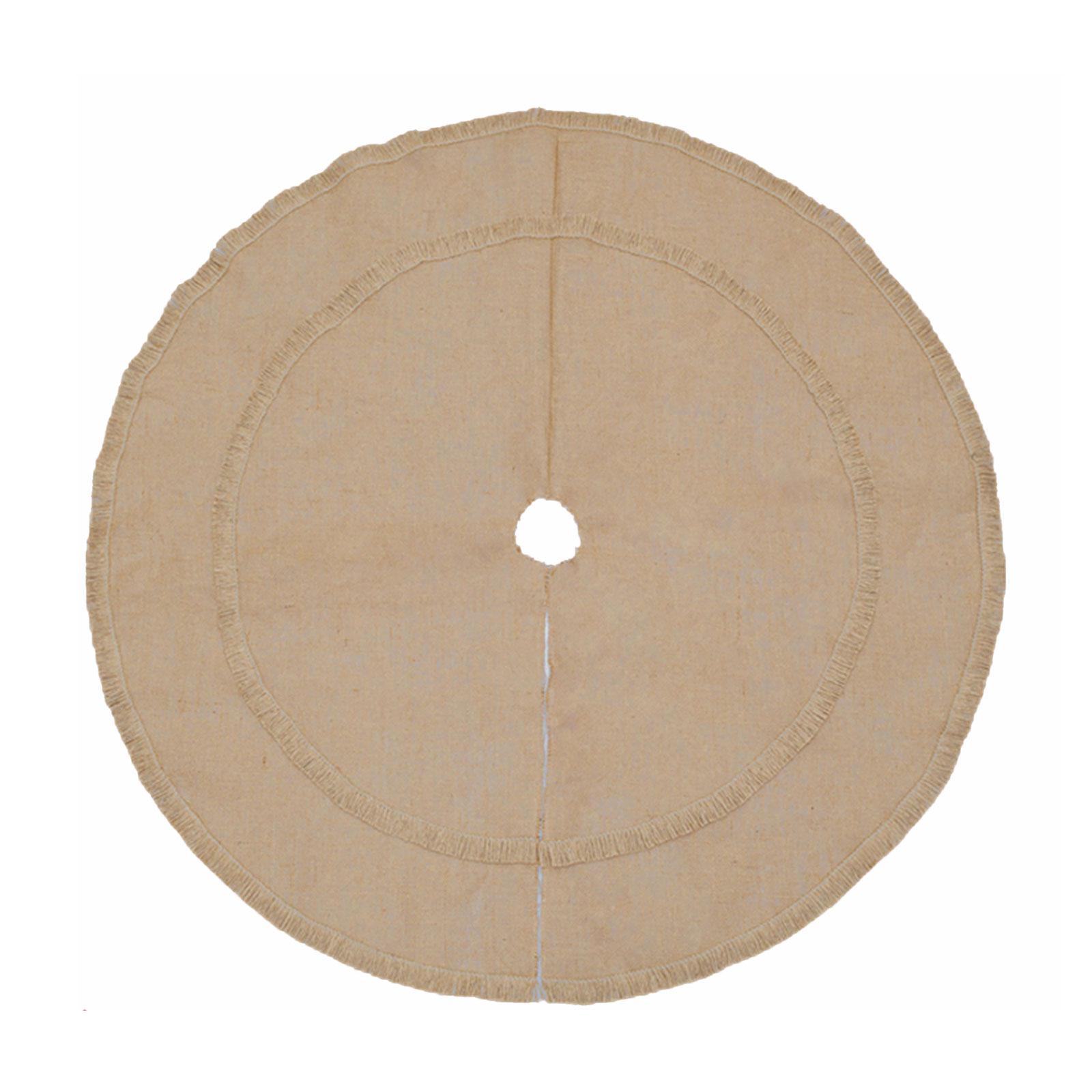 

Натуральная мешковина юбка для рождественской елки Экологичная прочная декорация для елок 24 36 48 дюймов с регулируемыми завязками A