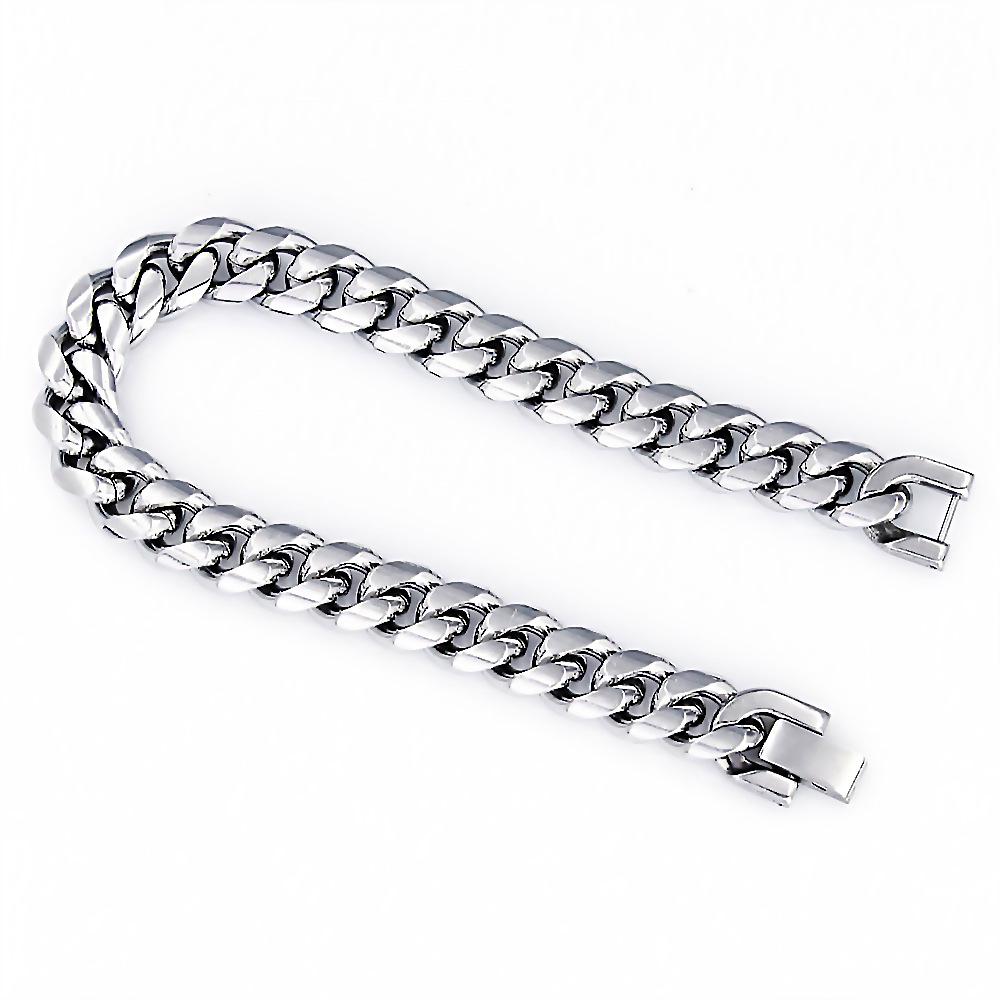 Titanium Steel Cuban Chain Necklace - Men's Bold Stainless Steel Jewelry Accessory
