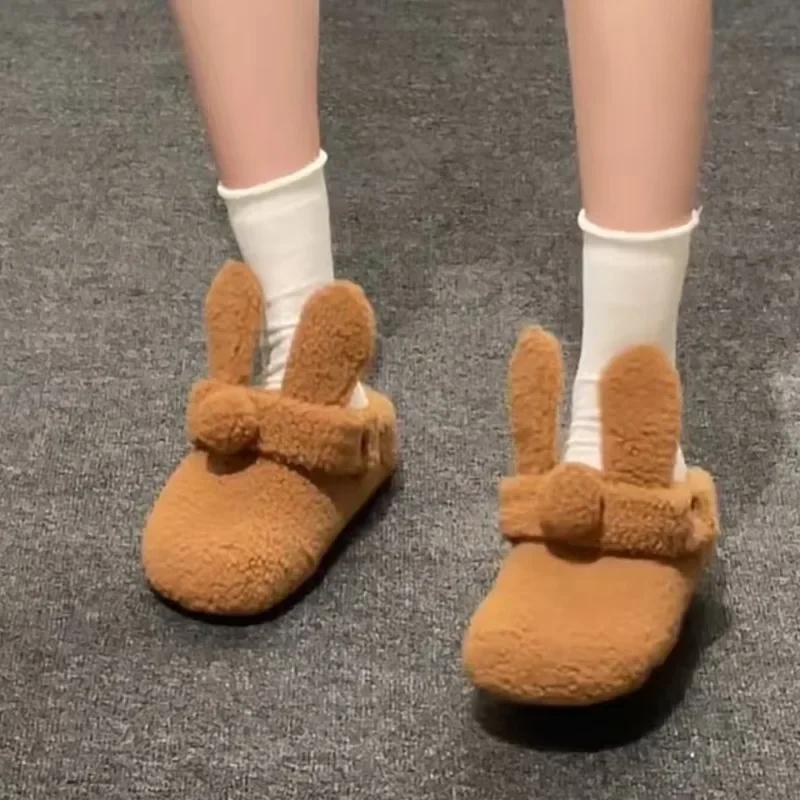 

Модные женские осенне-зимние новые туфли с круглым носком, глубоким вырезом, мягкой подошвой, теплые хлопковые туфли, милая платформа, плюшевые полусапожки 35