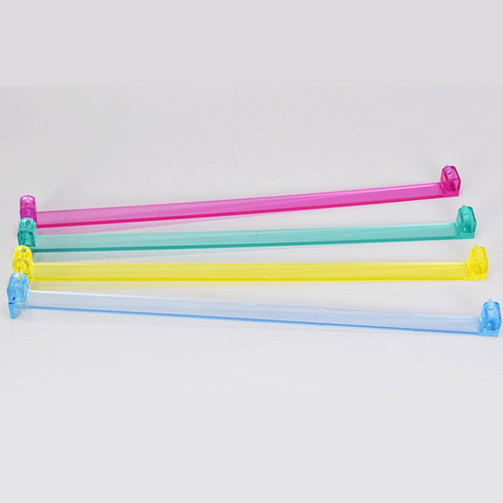 4pcs Transparent Acrylic American Mahjong Racks Pushers Set Western Mahjong Accessories Mah Jong