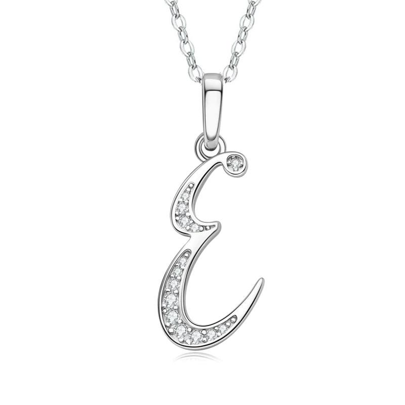 New Design 26 English Letter Zircon Pendant Necklace Trendy Temperament Personality Necklaces Fashion Jewelry Gift