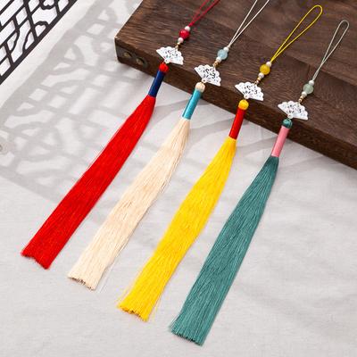 3PC 25CM Tassels Silky Handmade Soft Craft Tassels with Loops for Jewelry Making DIY Craft Projects Home Decor for Clothes