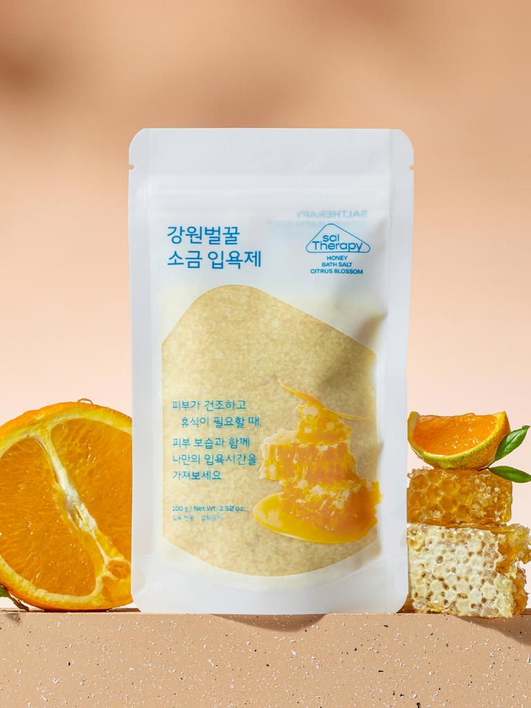 Sol Therapy Honey Bath Salt, Citrus Blossom Scent, 100g