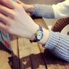 Öğrenci Saati Boş Zaman Kemeri Erkek ve Kadın Moda Trendi Kore Retro Tarzı Kuvars Saat