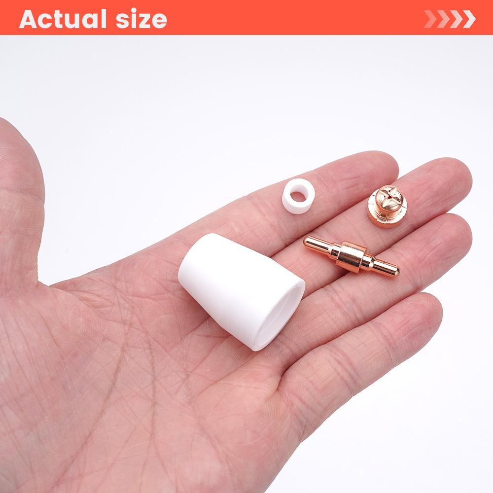 32pcs Plasma Cutter Tip Nozzle and Electrode Set  for  For PT31 LG40 Plasma Cutter Welding Tools