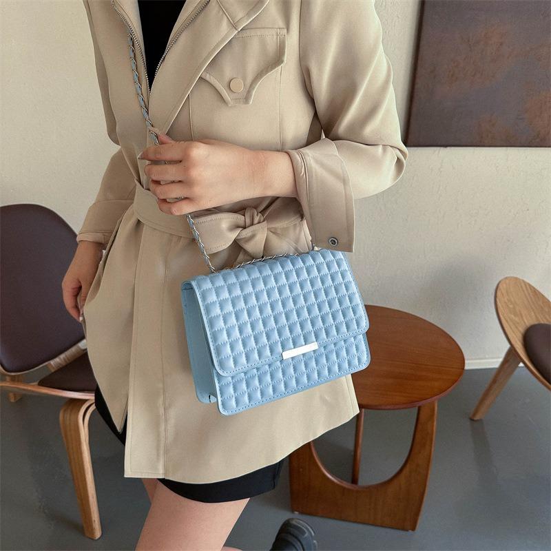 Chain bag women's autumn new small square bag fashionable and simple shoulder bag casual messenger bag women's bag