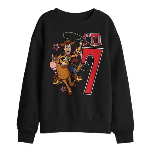 Toy Story Childrens/Kids IÂ´m 7 Woody Birthday Sweatshirt