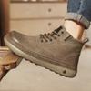Men Boots Winter High Top Leather Shoes Fashion  Shoes Fashion Ankle Boots Business Casual Outdoor Shoes Male Sneakers New
