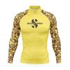 Mens UPF 50 Long Sleeve Rash Guard Surfing Diving Swimming UV Protection Sunproof Beach Wear