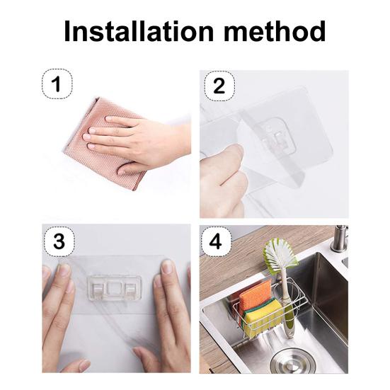 Suport Burete Organizator Caddy pentru Chiuveta de Bucătărie Capacitate Portantă Mare Design Gol Ușor de Instalat Raft Organizator Caddy pentru Chiuvetă