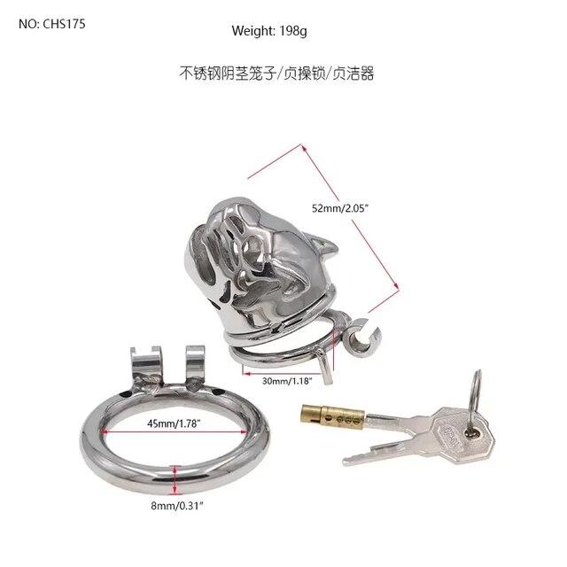 Trainer Belt BDSM Cock Cage Lockable Chastity Cage Sex Toys for Men Gay Penis Cock Ring Erotic Lock Male Chastity Device
