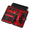 18PCS Nail Clippers Set Black Stainless Steel Portable High Strength Household Nail Clippers