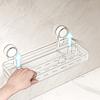 Rotating Suction Cup Storage Rack Wall Mounted Storage Shelf for Kitchen Bathroom Shampoo Shower Gel Holder Household Organizers