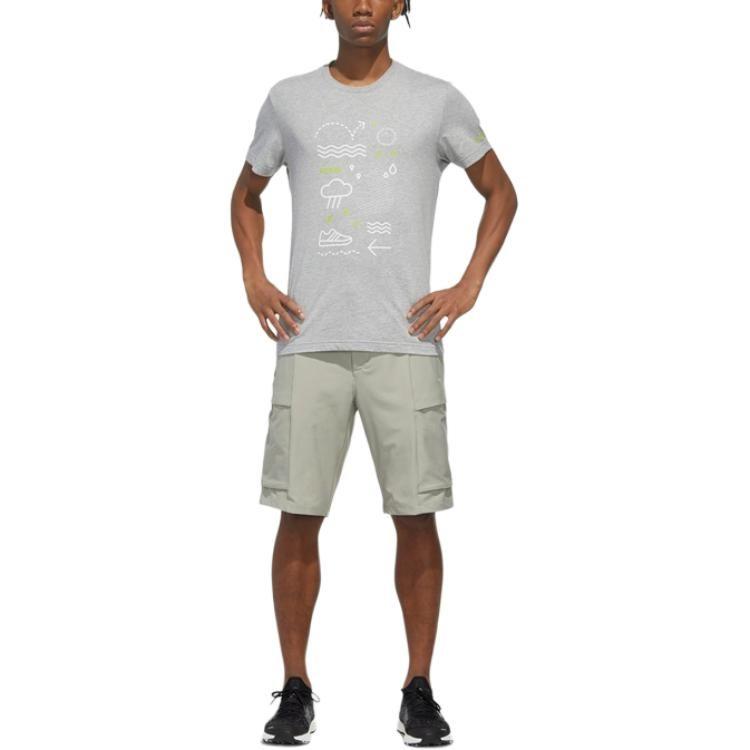 adidas Casual Shorts Men's Leather Gray Moderate FN0787