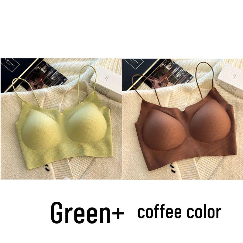 Invisible Seamless Push-Up Camisole Bandeau Bra for Small Busts