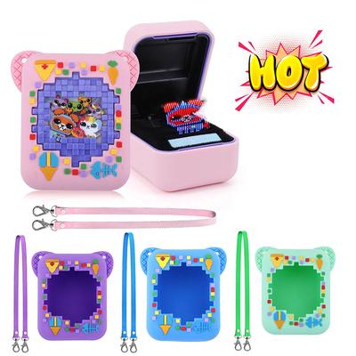 Capa de Silicone para Bitzee Animal de Estimação Digital Estojo Protetor Manga de Pele Anti Queda Cordão de Pescoço Pendurado Protetor de Pescoço Suporte Acessórios