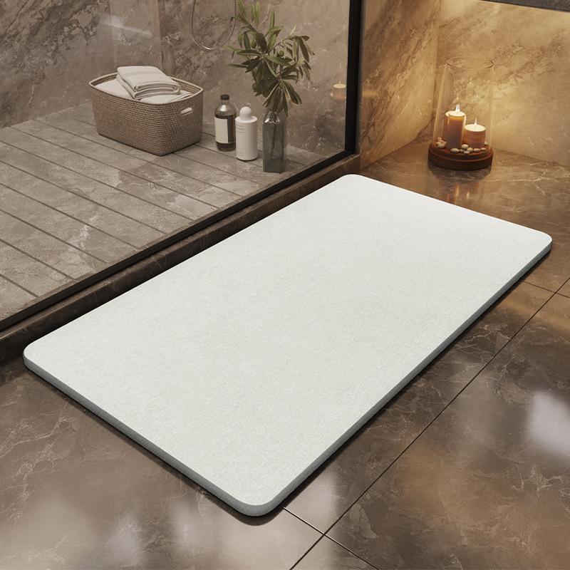Diatomite foot mat hard mat diatomite hardboard bathroom floor mats bathroom absorbent non-slip mat quick-drying doormats