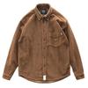2024 Trendy Men's Japanese Retro Corduroy Shirt Jacket: Autumn/Winter Loose Drop Shoulder Outerwear
