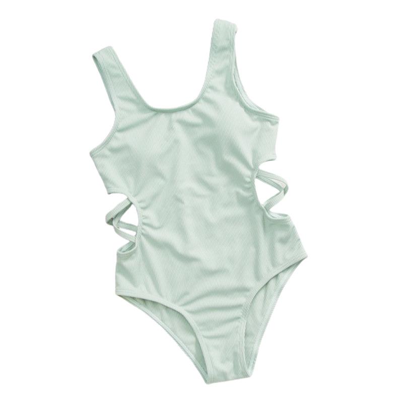 2024 Nowy Damski Seksowny Jednokolorowy Kostium Kąpielowy Bikini