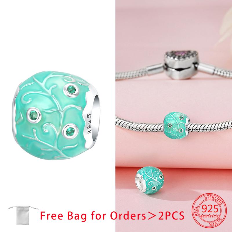 Orginal Charms Copper Hearts Flower Beads Fit Bracelet Necklace Accessories Bead Jewelry Making Fine Jewelry Gift Diy