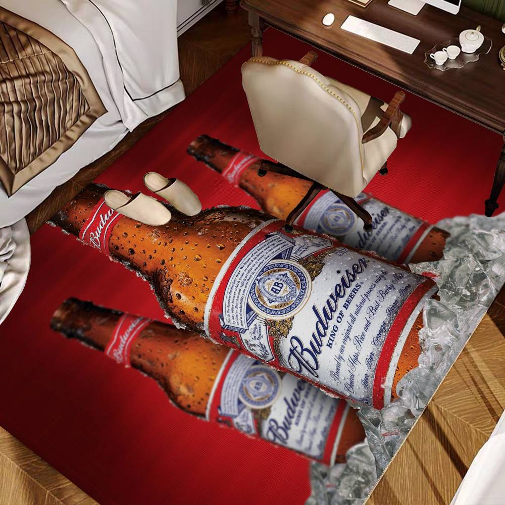 B-Budweisers Floor Mat Non-Slip Laundry Room Mat Laundry Decor Balcony Child Living Room Household Carpets