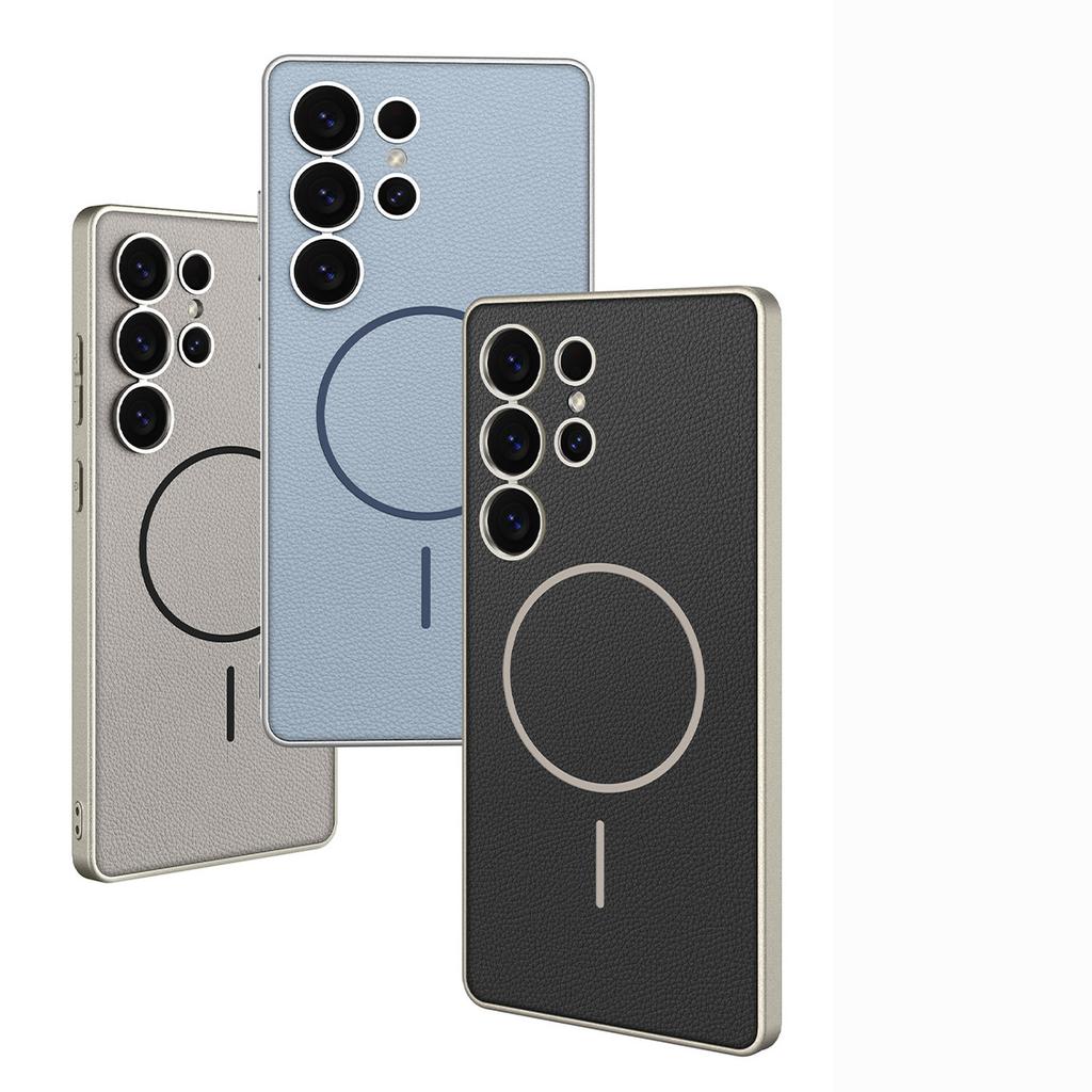 Samsung S25Ultr Premium Mobile Phone Case Thin Circle Magnetic Magsafes25Ultra Wireless Charging Japan and South Korea