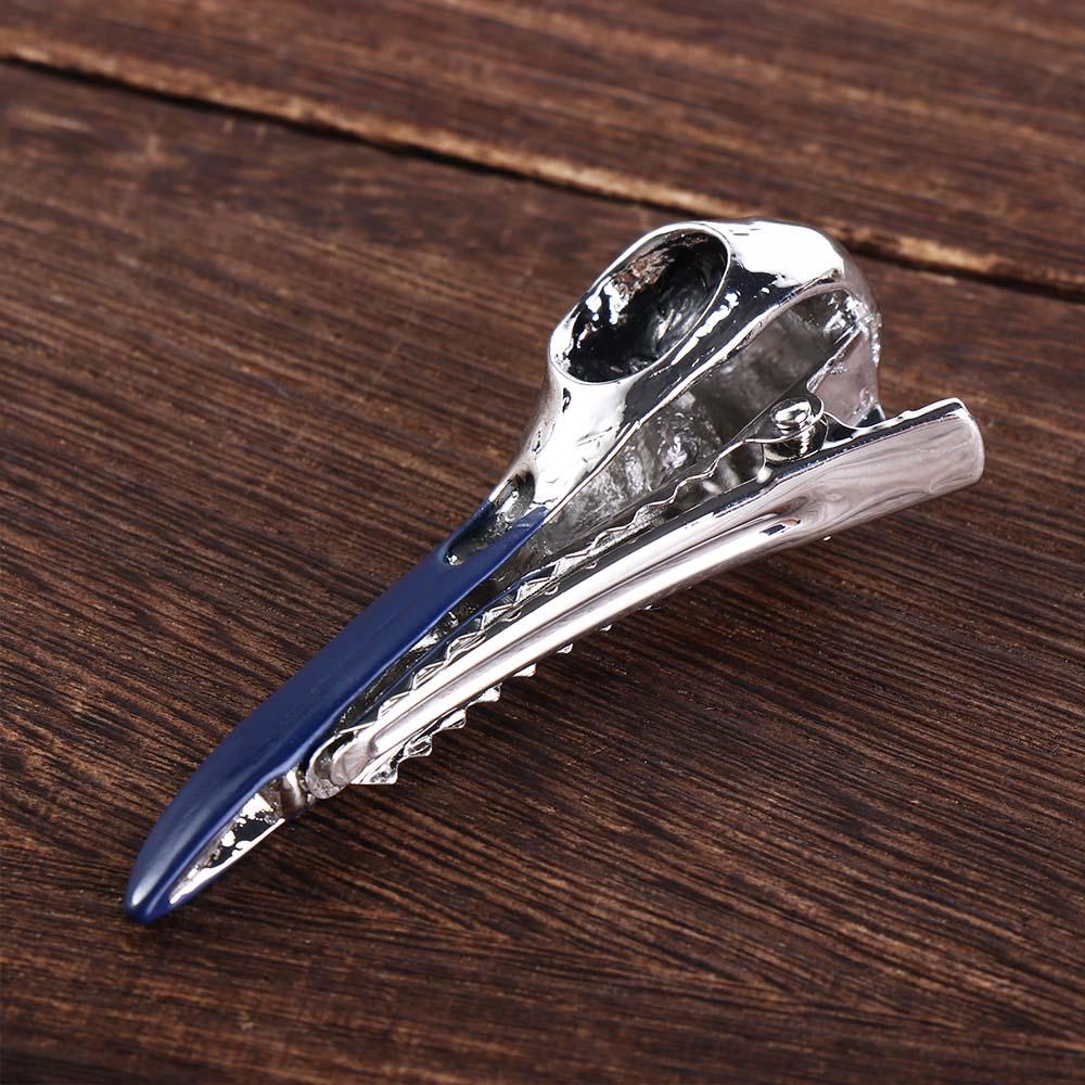 New Headdress Bird Skull Skull Hair Clips Crow Head Animal Skull Hairpins Women Duckbill Clips
