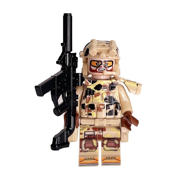 Militär Geist Spezialeinheit Baustein Puppe Waffe Spezialeinsatzkräfte Puzzle Montage Baustein Spielzeug Verkauf