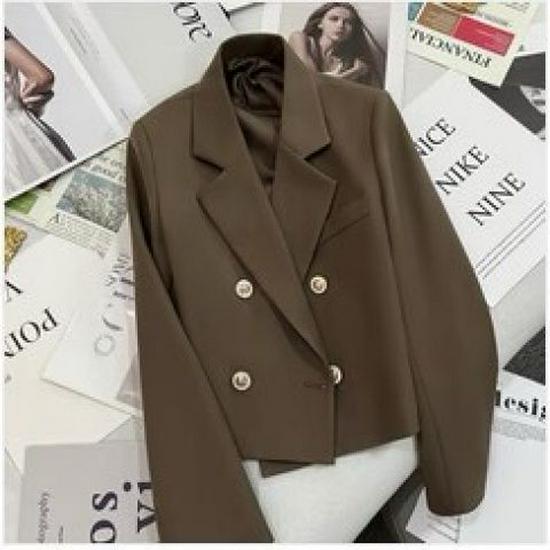 2024 Spring & Autumn Women's Elegant Small Suit: Versatile, Casual, Long-Sleeved Jacket