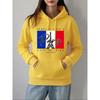 Paris City Of Love Printing Hoodies Women Autumn Winter Fleece Warm Sweatshirts Basics Pocket Pullovers Casual Loose Clothes